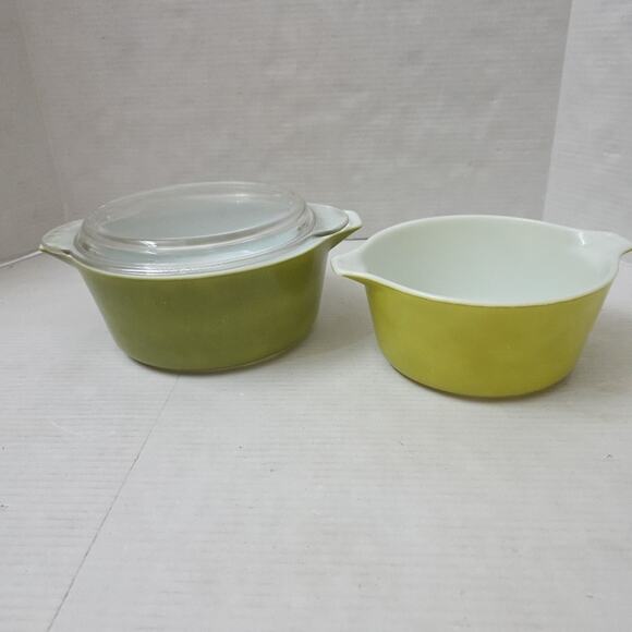 Set Of 2 Vintage Pyrex Casserole Dishes 474 B - 475 B 2.5 Quart + 1.5 Quart - Picture 8 of 12